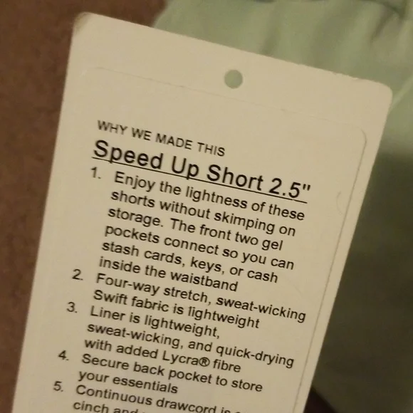 New Lululemon Shorts - Picture 4 of 4